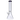 A front view of the 14-inch DankStop Beaker with Color Mouthpiece & Ice Pinch Water Pipe, displaying its clear glass construction.