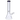 A front view of the 14-inch DankStop Beaker with Color Mouthpiece & Ice Pinch Water Pipe, displaying its clear glass construction and wide base.