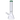 Front view of the 14-inch DankStop Beaker with Color Mouthpiece & Ice Pinch Water Pipe, showcasing its clear glass construction.