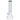 A front view of the 14-inch DankStop Beaker with Color Mouthpiece & Ice Pinch Water Pipe, showcasing its clear glass construction.
