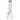 A front view of the 14-inch DankStop Beaker with Color Mouthpiece & Ice Pinch Water Pipe, showing its clear glass construction.
