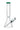 Front view of the 14-inch DankStop Beaker with a color mouthpiece, showcasing its simple, clear glass construction.
