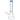 A front view of the 14-inch DankStop Beaker with Color Mouthpiece & Ice Pinch Water Pipe, showcasing its clear glass construction.