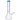 A front view of the 14-inch DankStop Beaker with Color Mouthpiece & Ice Pinch Water Pipe, highlighting its clear glass construction.