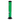 A front view of the 12-inch JM Plastics Large Straight Tube with Carb Hole acrylic water pipe, showcasing its clear green tube design.