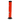 A front view of the 12-inch JM Plastics Large Straight Tube with Carb Hole Acrylic Water Pipe, displaying its clear acrylic construction.