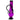 Front view of the 12-inch JM Plastics Double Chamber Bubble Base Acrylic Water Pipe, showcasing its purple translucent form.