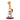Close-up front view of the green DankStop Bent Neck Color Tree Perc Bong - 8 in., showing its curved amber neck, percolator, and rounded base.