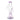 Close-up front view of the Milky Blue DankStop Zig Zag Dual Perc Bong - 9.2 in., showing its S-shaped neck, stacked percolators, and translucent pink-blue glass against a white background