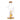 Close-up, side view of the DankStop Zig Zag Dual Perc Bong - 9.2 in. showing its clear zig-zag neck, amber accents, and dual percolator chamber against a white background