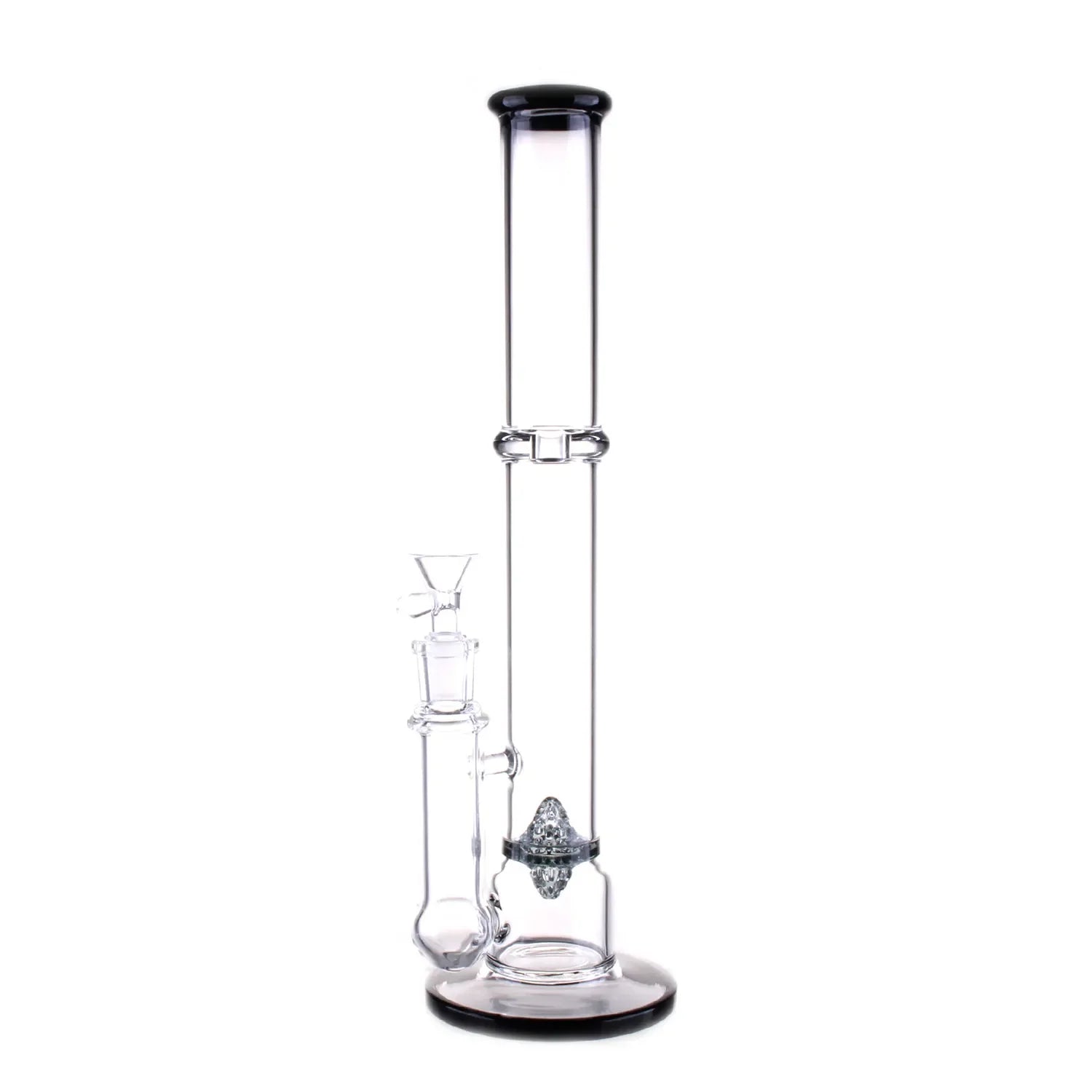 DankStop Straight Tube with Perc Bong - 13.5 in.