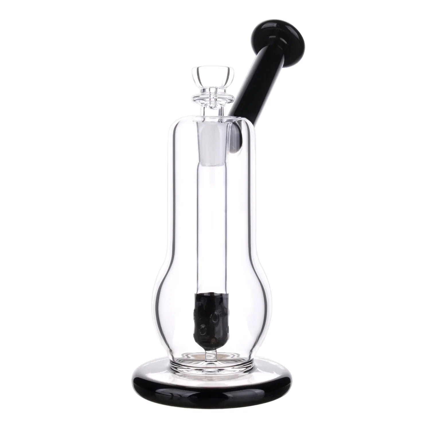 DankStop Curvy Diffused Bubbler Bong - 8 in.