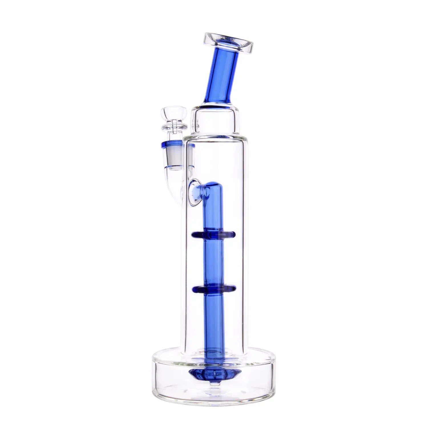 DankStop Bent Neck w/ Perc Tall Bubbler Bong - 11 in.