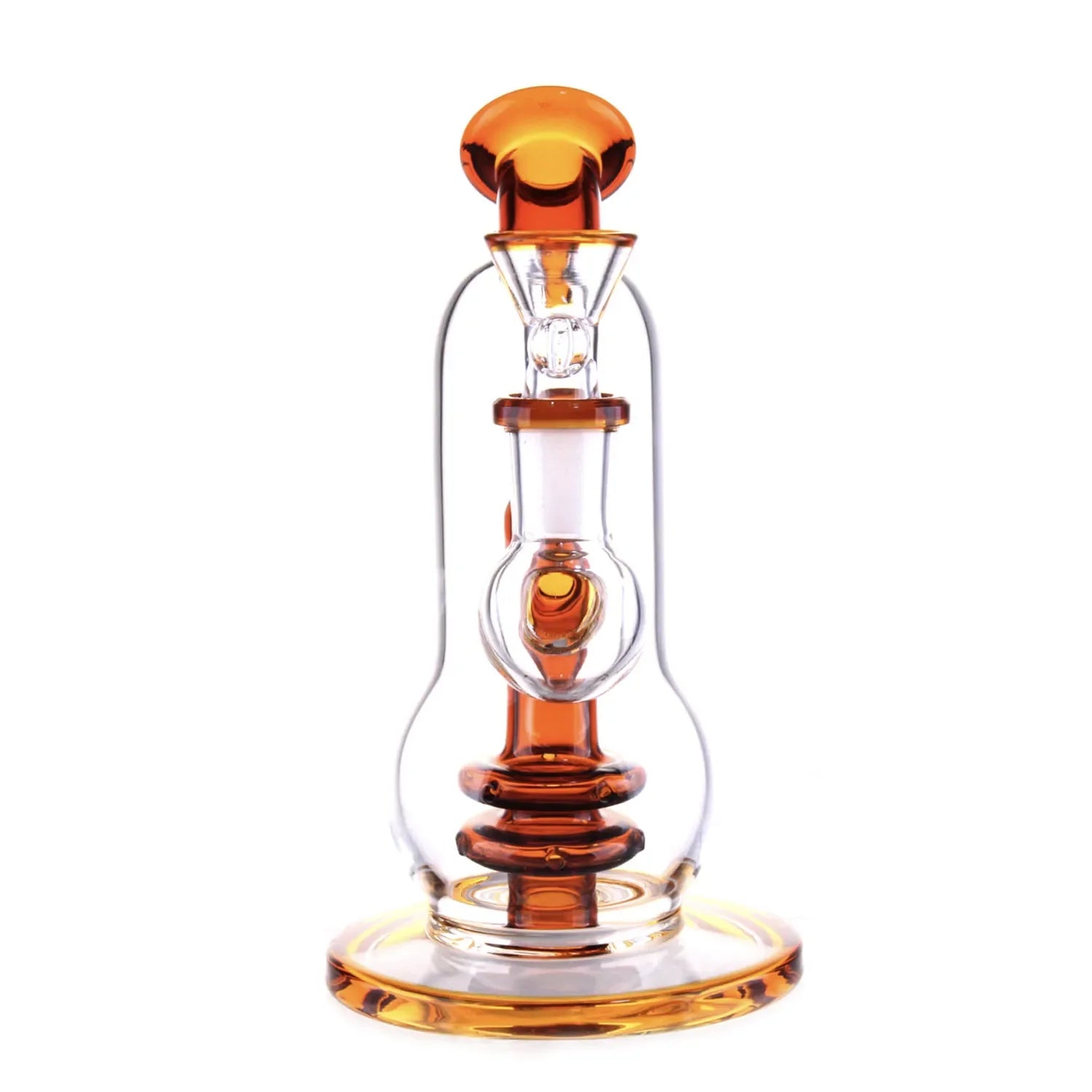 DankStop Curvy Double-Up Bubbler Bong - 6 in.
