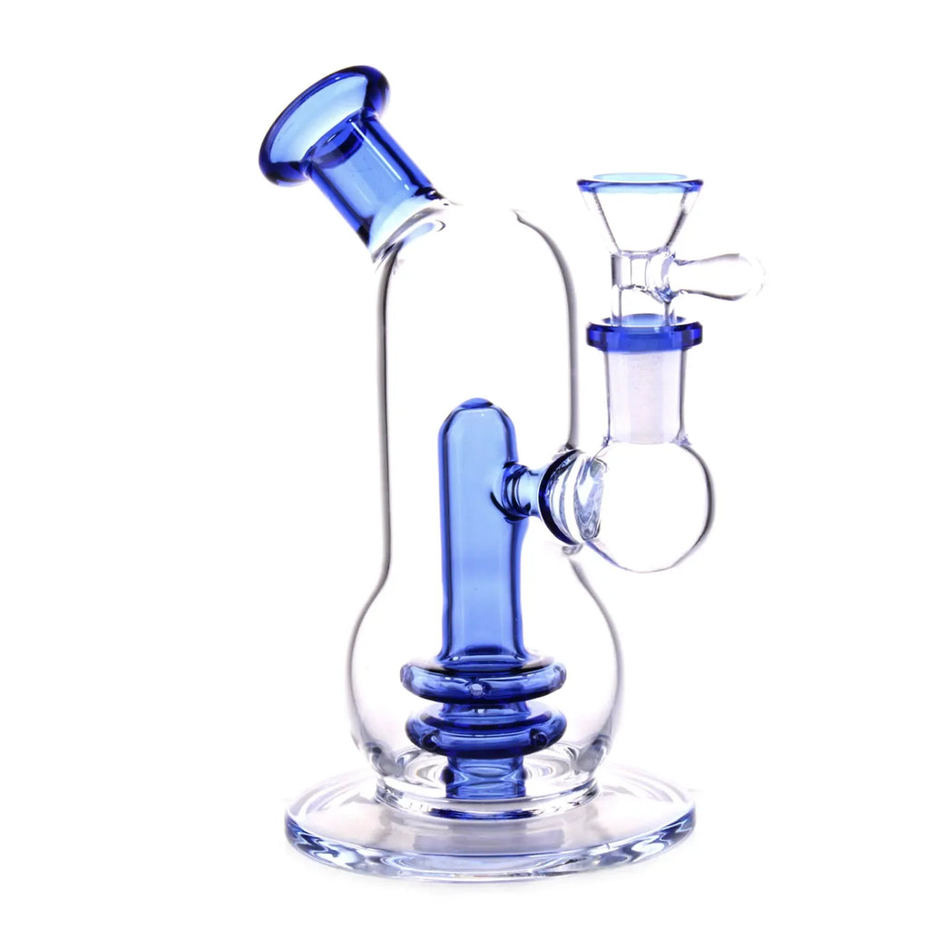 DankStop Curvy Double-Up Bubbler Bong - 6 in.