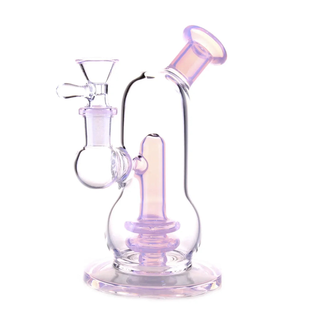 DankStop Curvy Double-Up Bubbler Bong - 6 in.