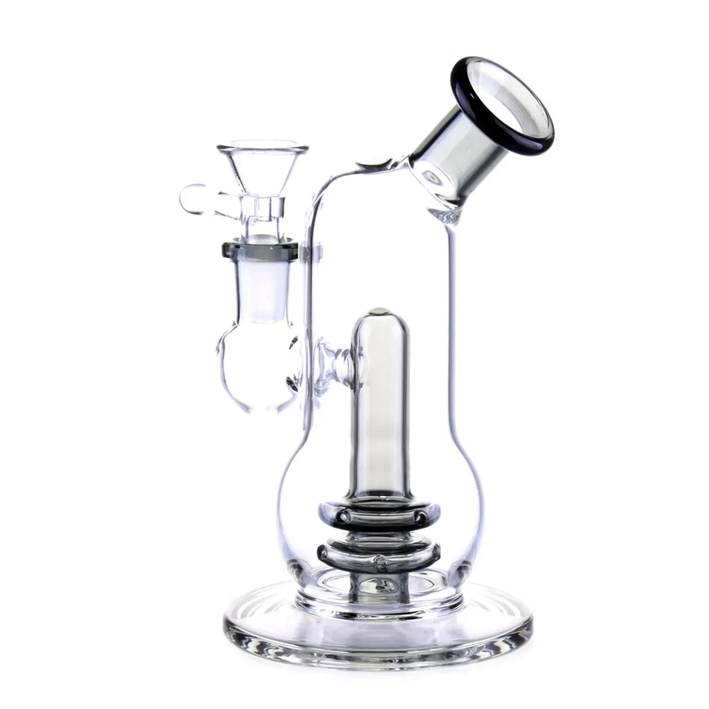 DankStop Curvy Double-Up Bubbler Bong - 6 in.
