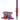 Studio-lit front view of the Pulsar RIP Silicone Vapor Straw w Stand showing a rainbow-swirl silicone stand embossed with "PULSAR" beside a matching multicolor straw with a metal tip.