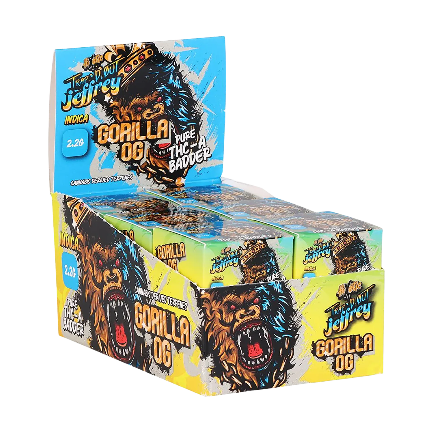 HiXotic Trap'd Out Jeffery Pure THCA Badder | 2.2g | 12ct Display