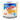 Close-up front view of the Sweet Tooth 14oz Candy Scented Candle showing a silver lid, blue Hostess CupCakes label and an orange cupcake image.