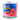 Close-up front view of a pink jar labeled Sweet Tooth 14oz Candy Scented Candle with a silver lid and a colorful Jolly Rancher watermelon label.