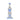 A straight-on view of the Straight Fab Klein Rig, showcasing the clear glass construction and simple, cylindrical design.