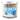 Close-up front view of the Sweet Tooth 14oz Candy Scented Candle jar showing a silver lid and a Cookies 'N' Creme label with blue graphics.