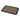 Angled view of the Honeybee Herb Silicone Dabbing Mat showing a gold textured center with a wide black beveled border against a white background.