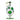 Front view of the Spotted Egg XL Bong, a clear glass piece with green spotted accents and a rounded base.