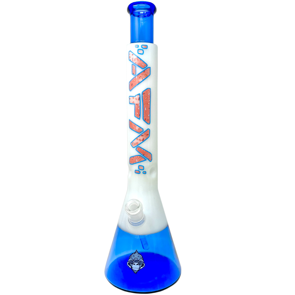 18" Donut Quasar Glass Beaker Bong