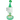 A three-quarter view of the Daisy Arm Perc Glass Rig, showcasing its clear glass construction and curved design against a plain white background.