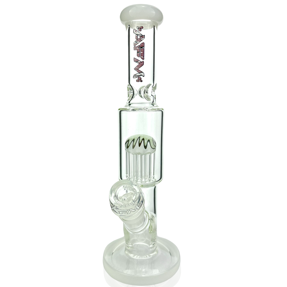 11" Wigwag Reversal Tree Perc Glass Bong