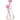 A front view of the 12" Chubbi Colored Lip Beaker Bong, showing the colorful lip and clear glass construction.