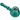 A studio shot of The Kenny Pipe, a curved glass pipe with a smooth, rounded bowl, set against a plain white background.