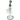 Front view of the Inline To Arm Rig, a clear glass rig with a curved arm and visible joint, set against a plain white background.