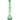 Front view of the 16" UFO Pyramid Glass Freezable Coil Beaker Bong, showcasing its green glass construction and unique coil design.