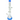 Front view of the 16" UFO Pyramid Glass Freezable Coil Beaker Bong, showcasing its clear glass construction and blue accents.