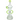 Looking Glass Clear Recycler Rig displayed in a front view, showcasing the clear glass and unique recycler design.