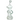 A three-quarter view of the Looking Glass Clear Recycler Rig, showcasing the clear glass and unique recycler design.