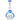 A front view of the Double Pump Recycler Rig shows a clear glass water pipe with blue accents and a complex, multi-chamber design.