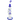 Front view of the Big Swiss Perc Straight Rig, showcasing its clear glass construction and blue accent details.