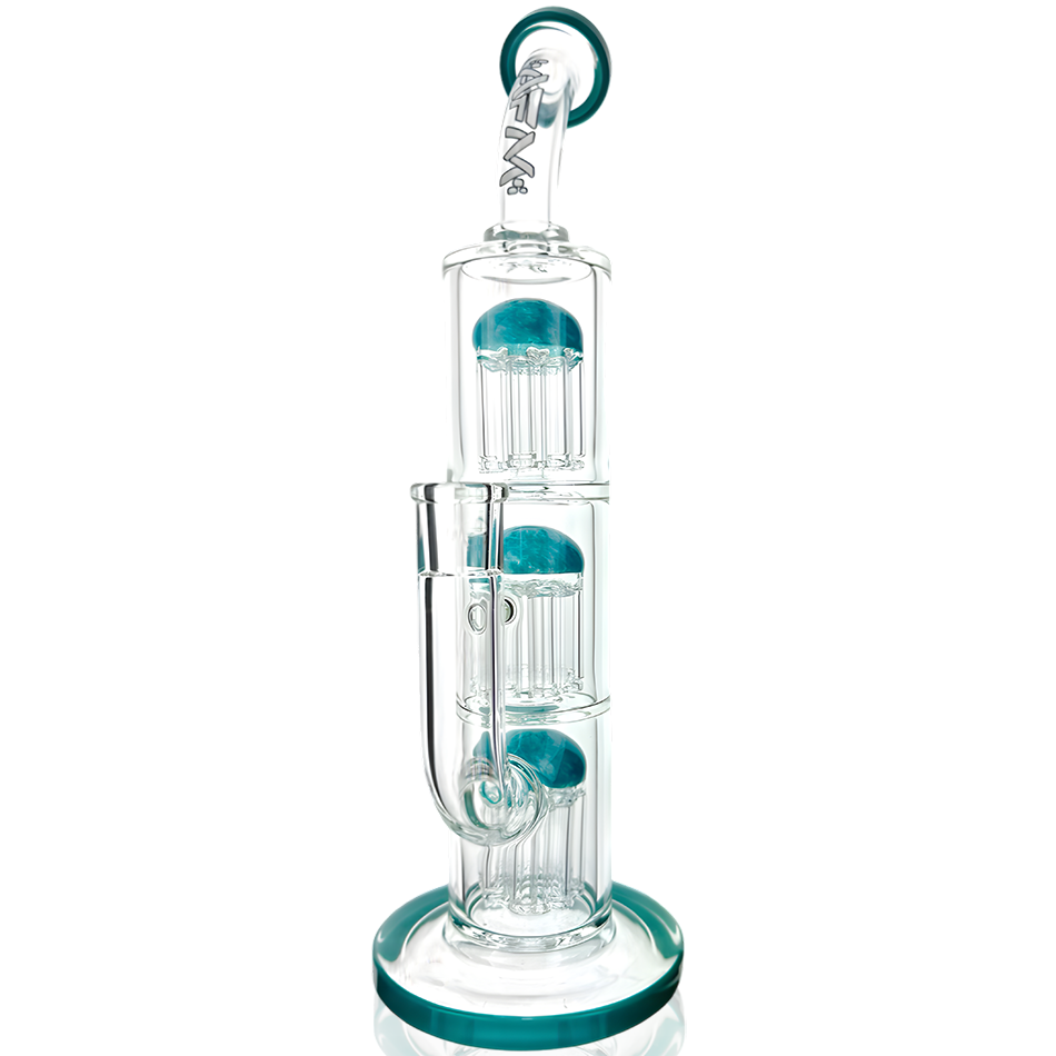 Triple Arm Perc Glass Bong