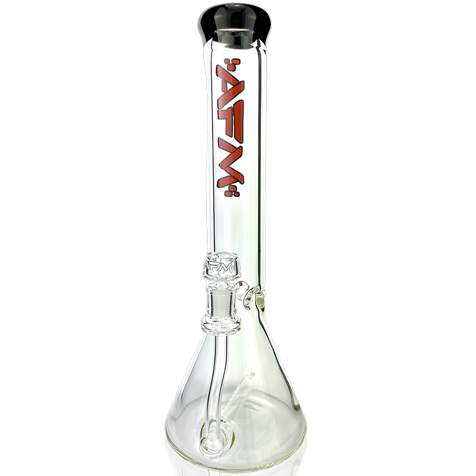 13" Inline Perc Colored Lip 9mm Beaker Bong