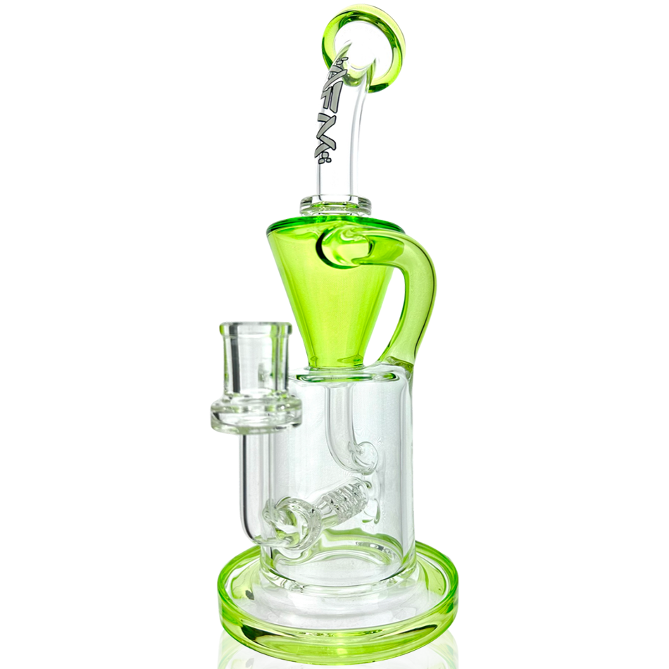 Glass Drain Recycler Colored Lip Bong