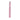 Centered vertical close-up of the pink metallic ONGROK USA Taster Bat - Aluminum One-Hitter against a white background, showing its textured mouthpiece and slim shaft.