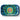 Top-down view of the Blazy Susan Grateful Dead Metal Rolling Tray - Medium showing a blue-green tie-dye radiating pattern with a central Stealie skull logo.