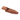Square Wood Pipe with Lid shown in a side view, displaying its smooth wood grain and protective lid.