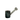 A three-quarter view of the Twenties Collection Hand Pipe, showing its textured, dark-colored glass construction.