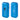 Front view of the VLT 510 Vape Battery Lighter, a sleek, blue device with a metallic button visible on its side.