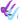 Three-quarter view of three Pulsar 510 DL Pipe Variable Voltage Cartridge Vape | Thermo Series | 650mAh units in purple, purple-to-blue gradient, and blue against a white background.